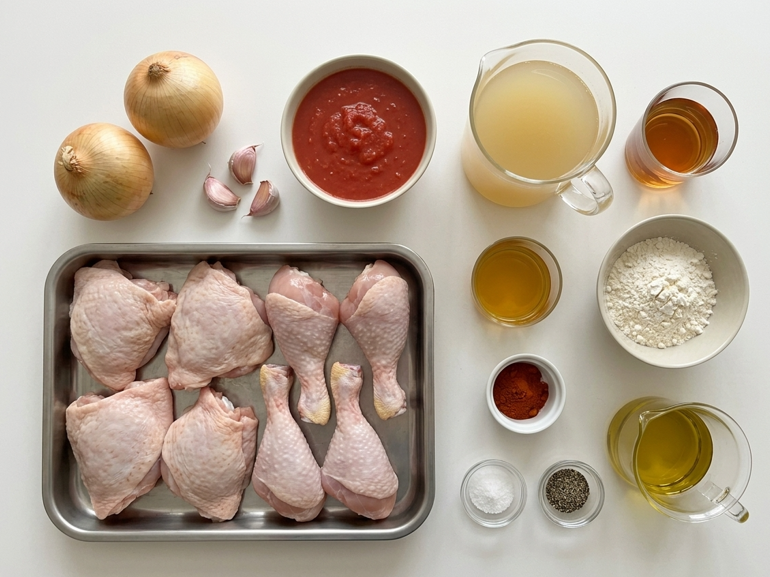 Escaldums de pollo, un guiso mallorquín con salsa de almendras