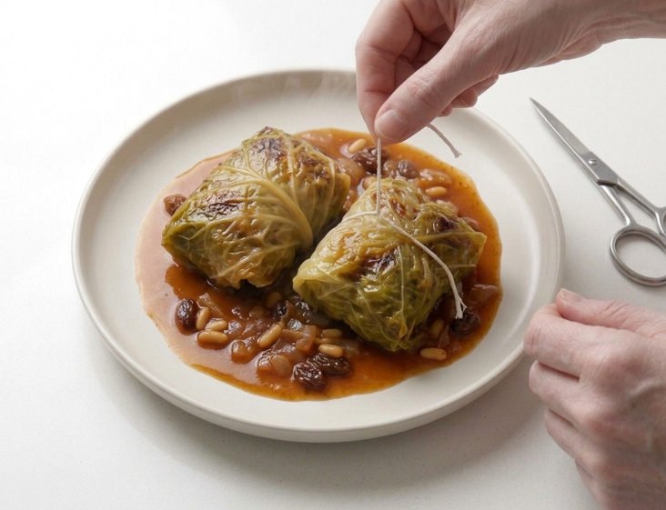 Llom amb col, la receta mallorquina que se cocina en pequeños paquetes