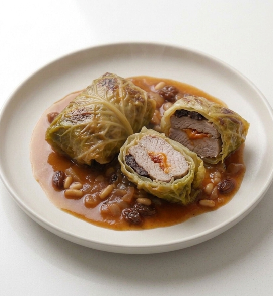 Llom amb col, la receta mallorquina que se cocina en pequeños paquetes