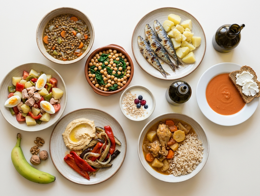 Menú semanal para cuidar la microbiota: recetas fáciles con fibra, fermentados y comida casera