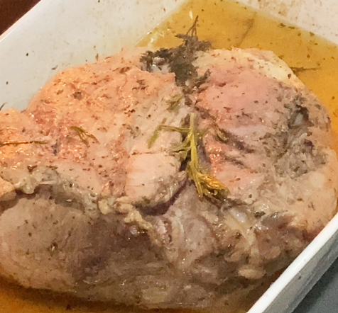 Paleta de cerdo asada al horno: receta jugosa con salsa, gelatina y carne para pulled pork