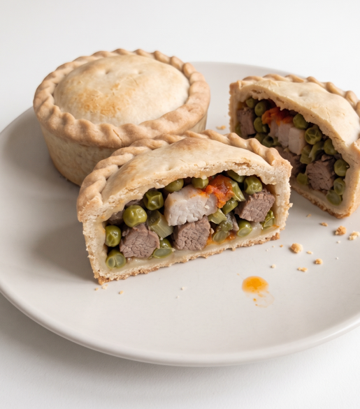 Panades mallorquinas de cordero y guisantes, cómo formarlas y hornearlas bien