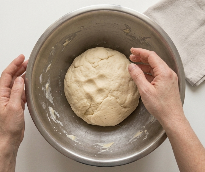 Panades mallorquinas de cordero y guisantes, cómo formarlas y hornearlas bien