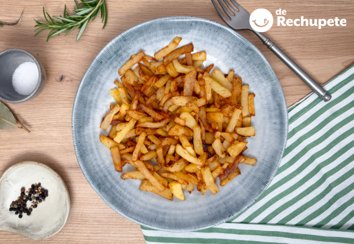 Cómo hacer las mejores patatas fritas caseras. Crujientes por fuera y tiernas por dentro