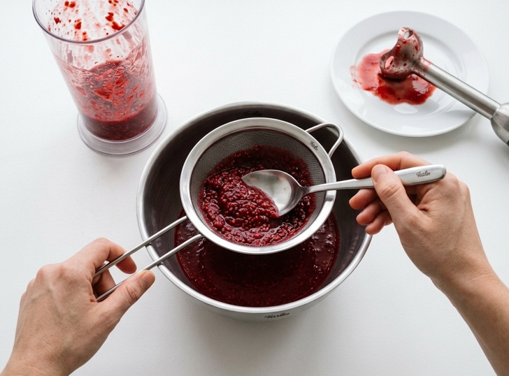 Peach Melba de Escoffier con montaje en copa, nata y frambuesas