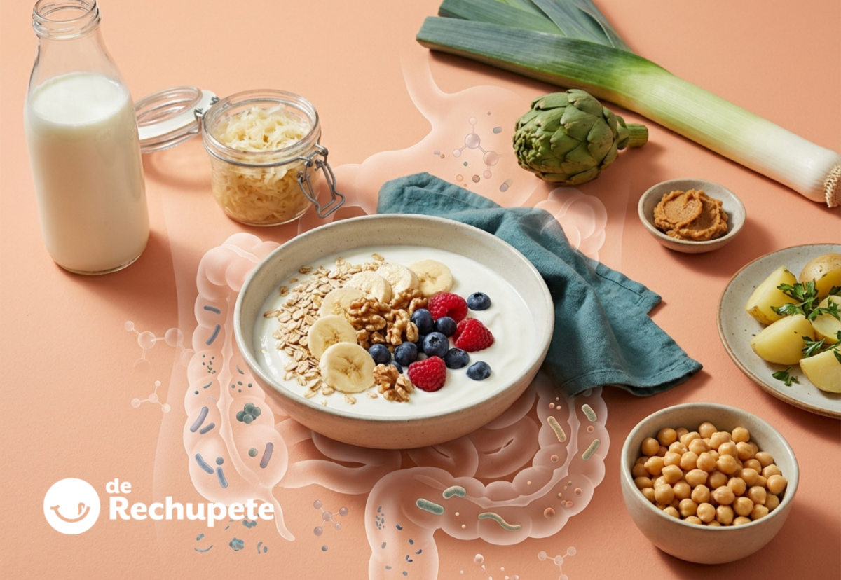 Prebióticos y probióticos: diferencias y recetas fáciles para combinarlos bien