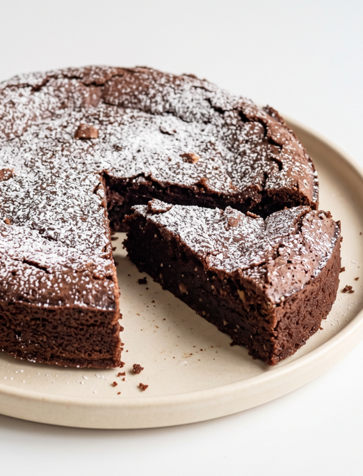 Torta Caprese, el pastel de chocolate y almendra que queda húmedo por dentro