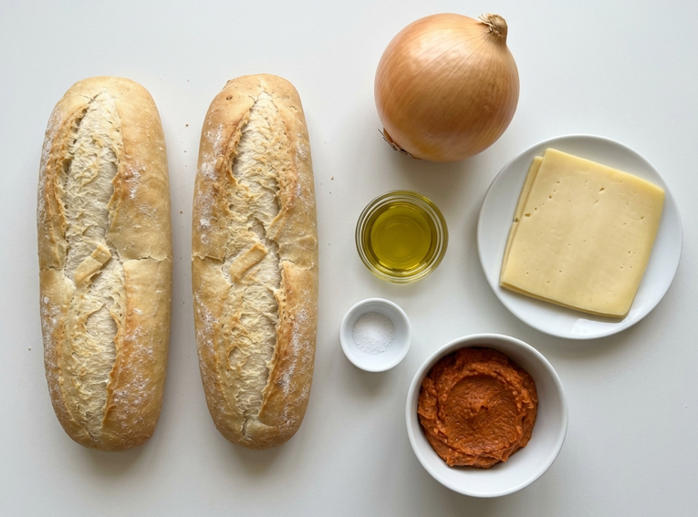 Almussafes, el bocadillo valenciano de sobrasada, queso y cebolla