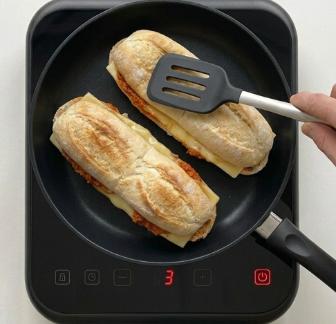 Almussafes, el bocadillo valenciano de sobrasada, queso y cebolla