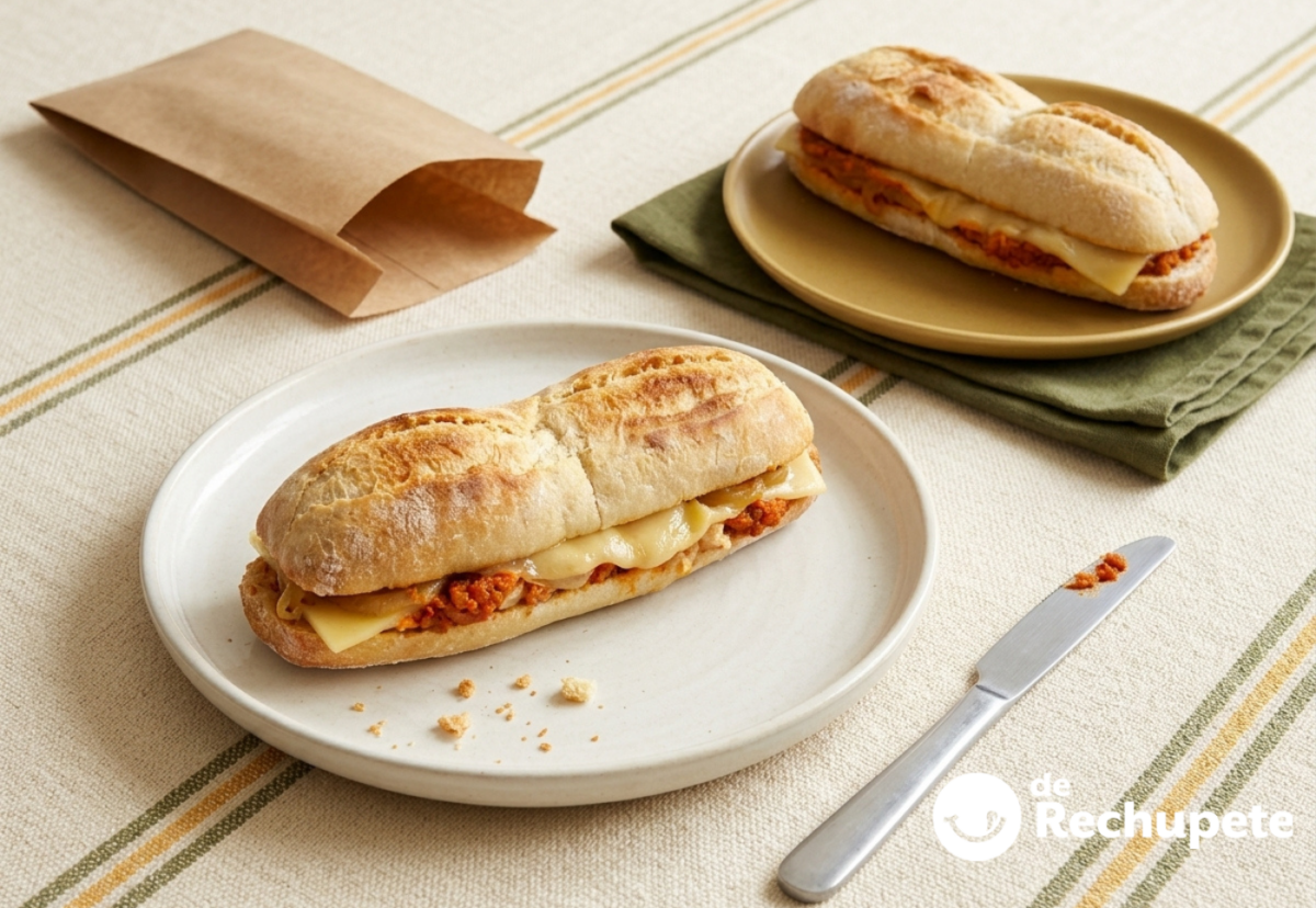 Almussafes, el bocadillo valenciano de sobrasada, queso y cebolla