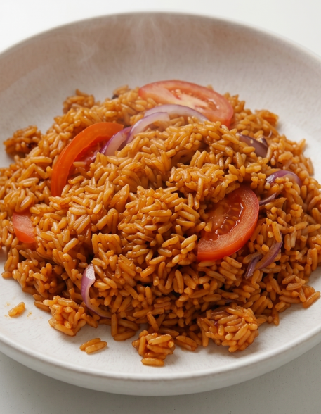 Arroz jollof nigeriano, el arroz rojo de África occidental