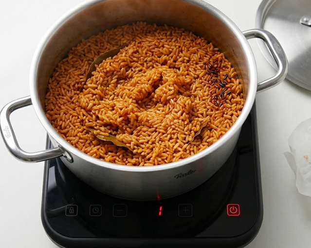Arroz jollof nigeriano, el arroz rojo de África occidental