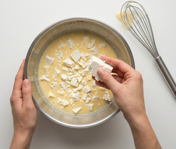 Banitsa búlgara, pastel salado de queso con masa filo