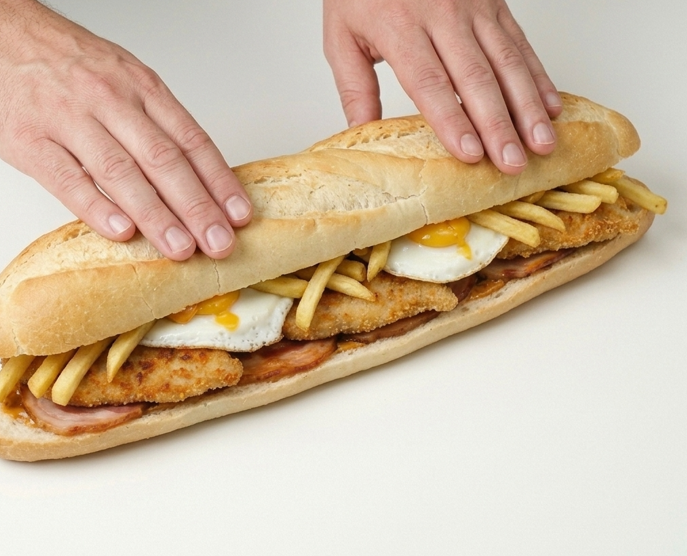 Bocadillo El Pollazo, el gigante de San Fernando que nació para quitar el hambre
