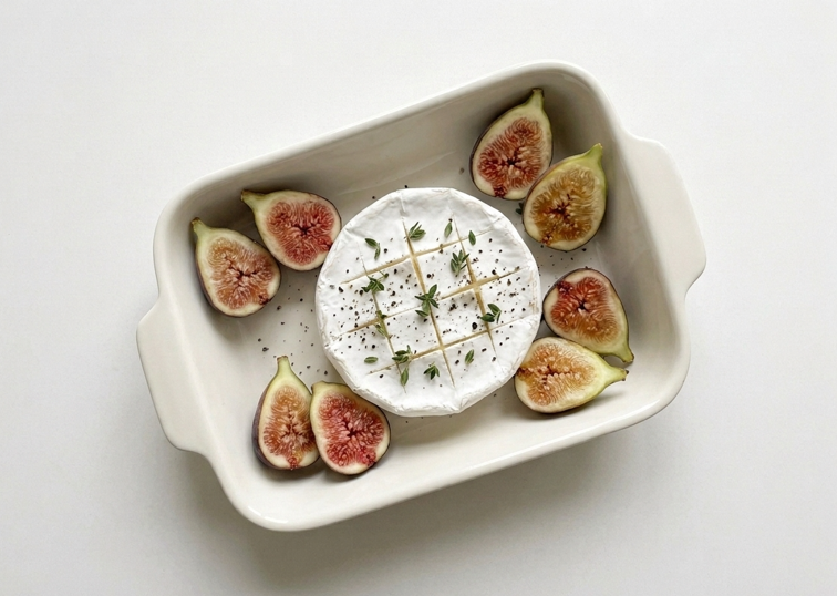 Camembert al horno con higos y miel