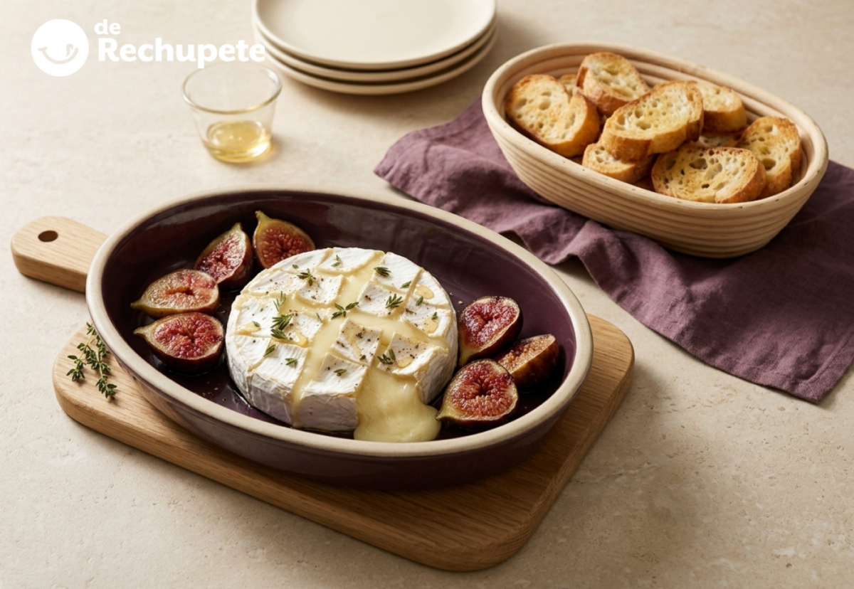 Camembert al horno con higos y miel