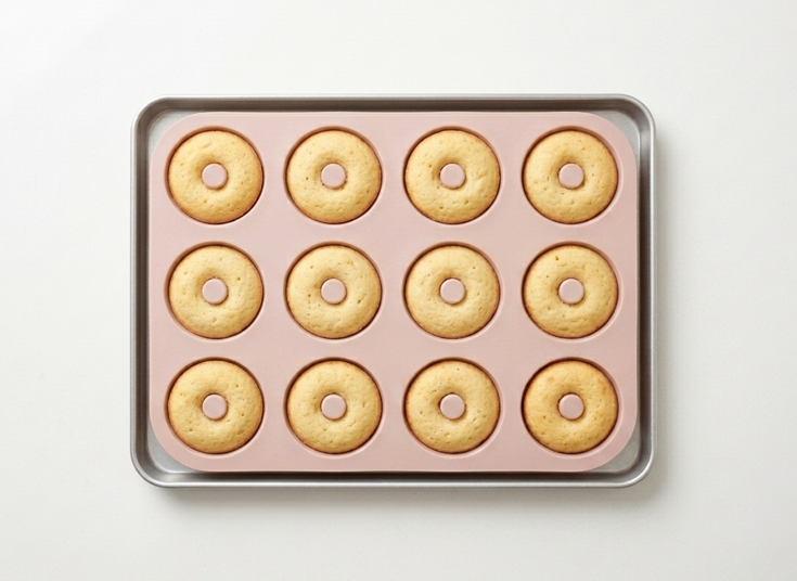 Donettes clásicos, la versión horneada con miga tierna y baño de chocolate