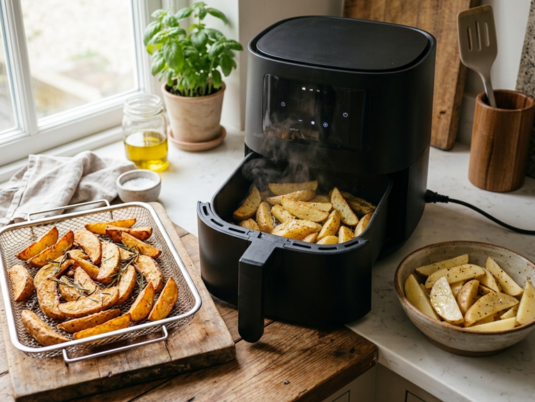 Freidora de aire, mini horno u horno: cuál compensa más según lo que cocines