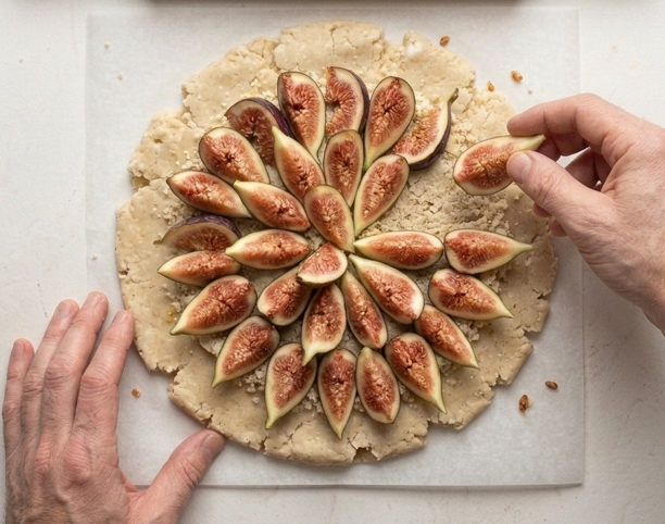 Galette de higos, una tarta rústica de masa crujiente y centro jugoso
