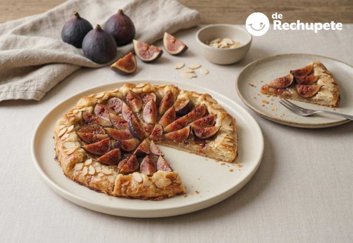 Galette de higos, una tarta rústica de masa crujiente y centro jugoso