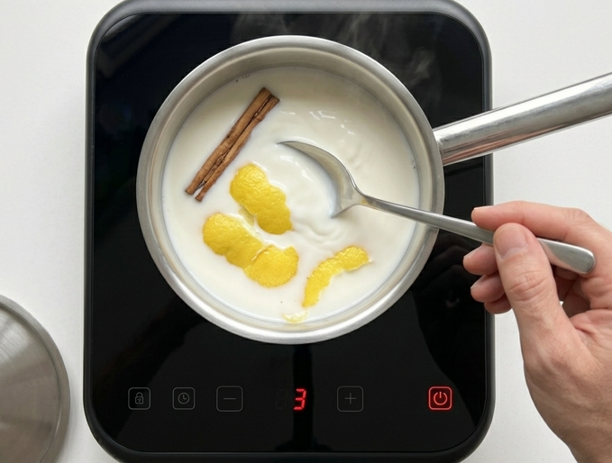 Leche rizada granadina, un postre diferente