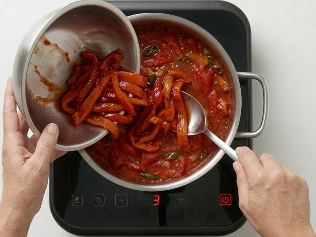 Matbuja, la ensalada cocida de tomate y pimiento del Magreb e Israel