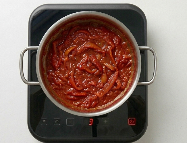 Matbuja, la ensalada cocida de tomate y pimiento del Magreb e Israel