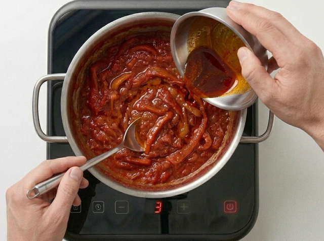 Matbuja, la ensalada cocida de tomate y pimiento del Magreb e Israel