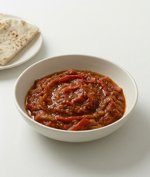 Matbuja, la ensalada cocida de tomate y pimiento del Magreb e Israel