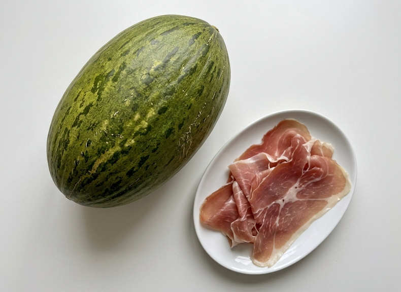 Melón con jamón clásico, la versión sencilla de toda la vida