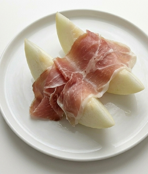 Melón con jamón clásico, la versión sencilla de toda la vida