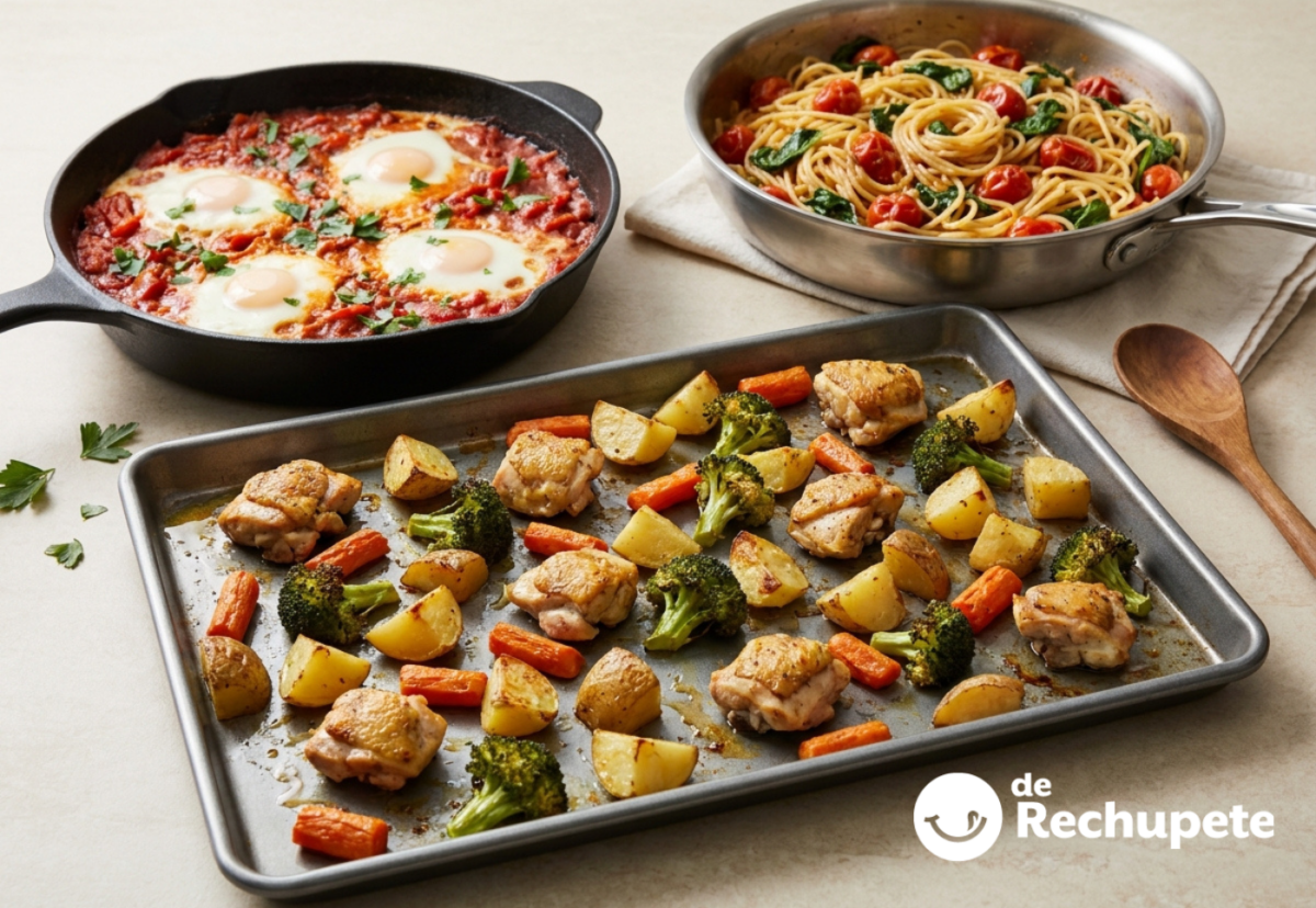 One-pan cooking: cómo cocinar una comida completa usando un solo recipiente