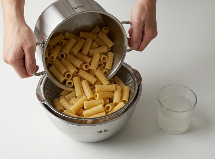 Pasta cremosa con calabacín y parmesano