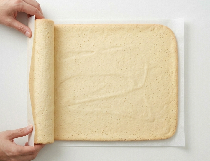 Phoskitos caseros, el pastelito enrollado con crema y cobertura de chocolate