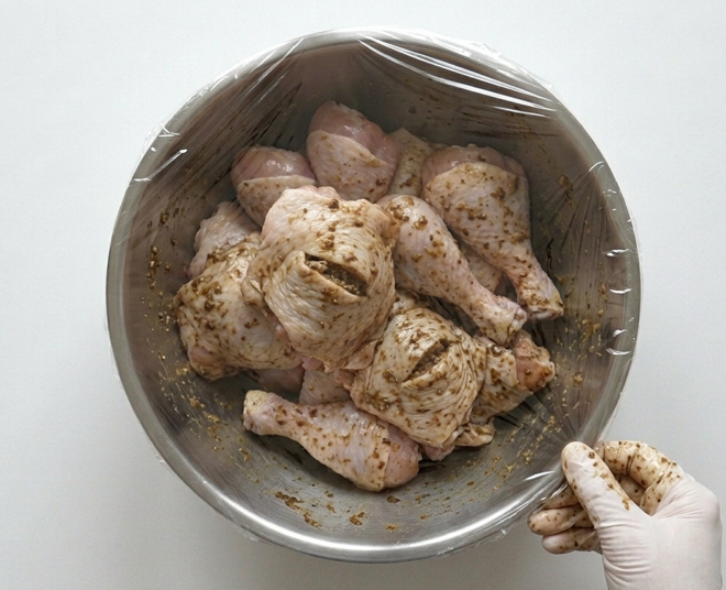 Pollo jerk jamaicano, picante, especiado y ahumado