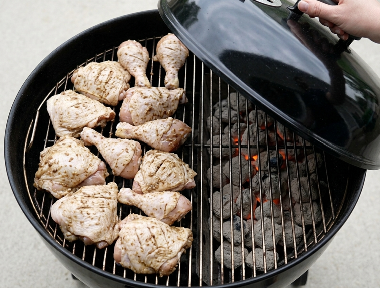 Pollo jerk jamaicano, picante, especiado y ahumado