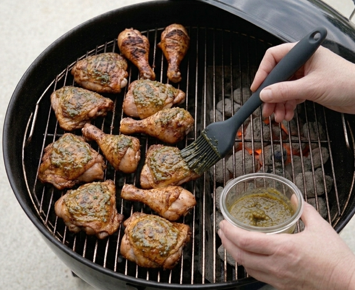 Pollo jerk jamaicano, picante, especiado y ahumado