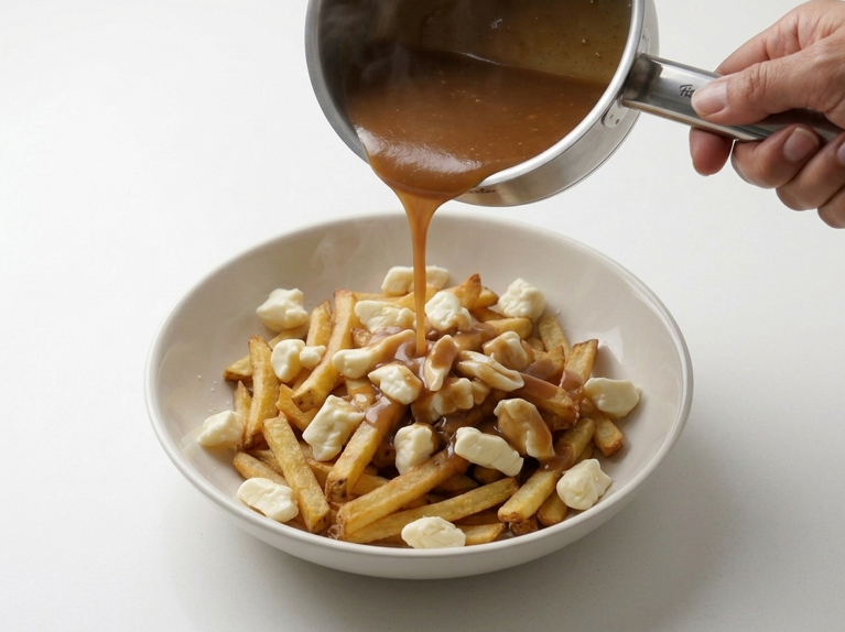 Poutine canadiense, así se prepara la versión clásica de Quebec