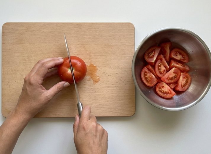 Salmorejo cordobés casero. Receta andaluza fácil paso a paso