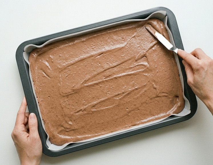 Tigretón casero, con bizcocho fino y cobertura de chocolate crujiente