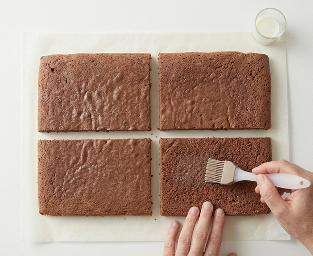 Tigretón casero, con bizcocho fino y cobertura de chocolate crujiente