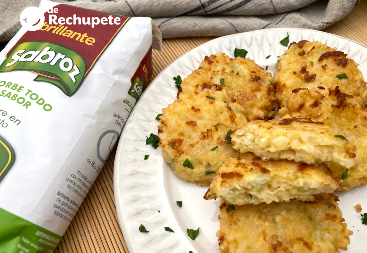 Tortitas de arroz fáciles y crujientes. Receta de aprovechamiento.