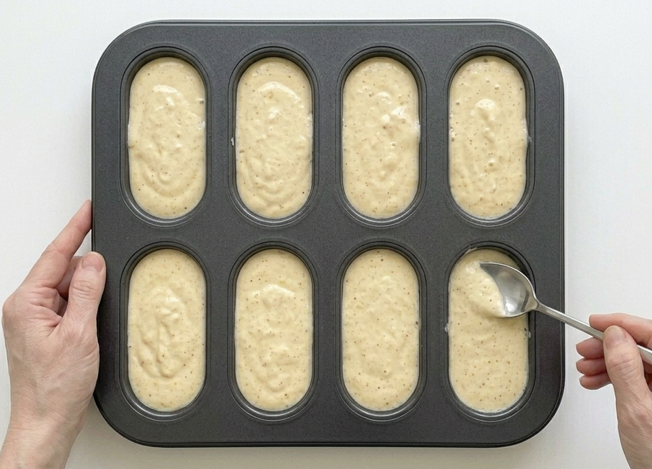 Twinkies caseros o Bucaneros de vainilla, con su relleno blanco