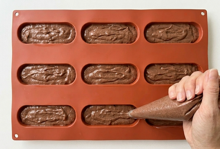 Zebras rellenas de cacao, con su cobertura blanca y las rayas de chocolate