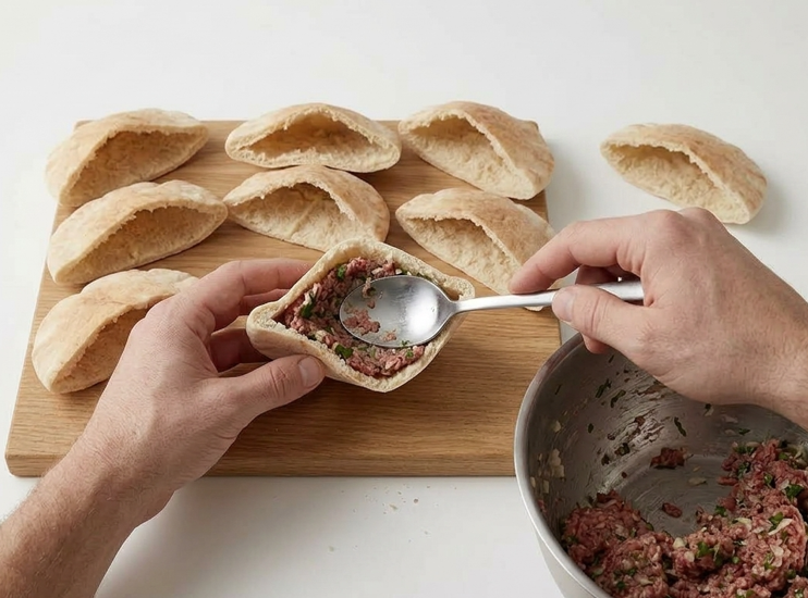 Arayes, las «empanadas» de carne de Oriente Próximo hechas con pan de pita
