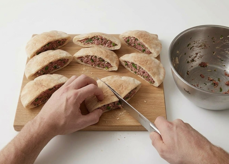 Arayes, las «empanadas» de carne de Oriente Próximo hechas con pan de pita