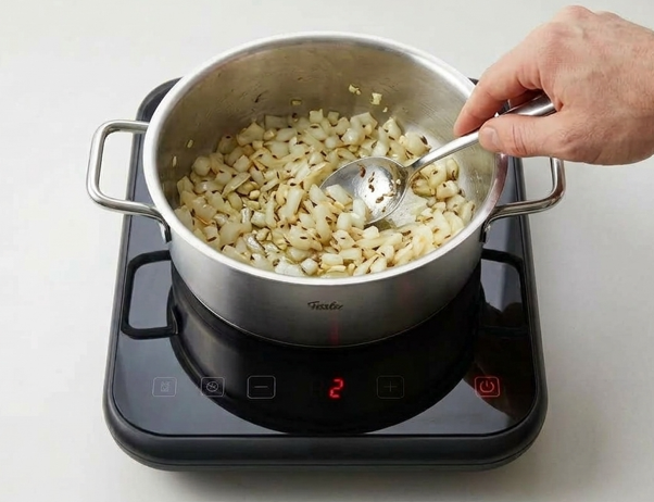 Chana dal: garbanzos partidos con sofrito indio de tomate y especias