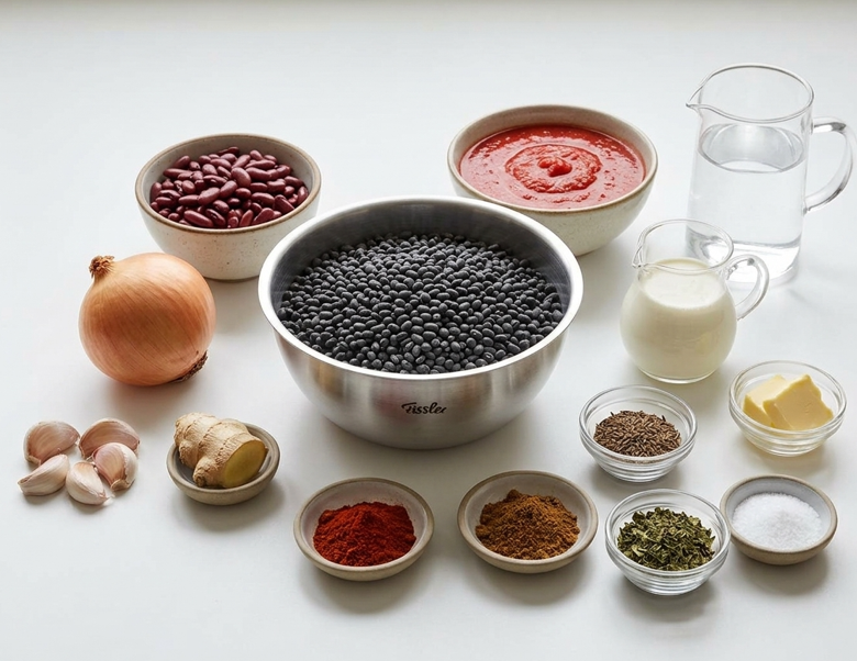 Dahl Makhani: urad negro y rajma cocinados despacio