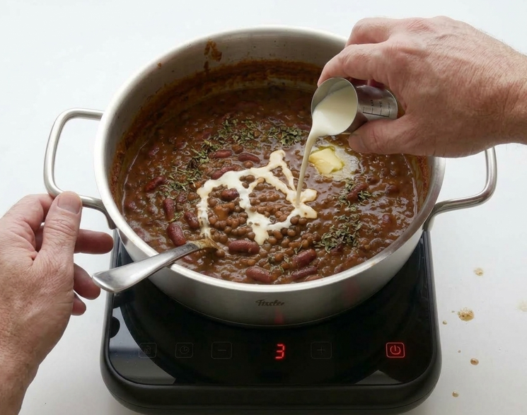Dahl Makhani: urad negro y rajma cocinados despacio