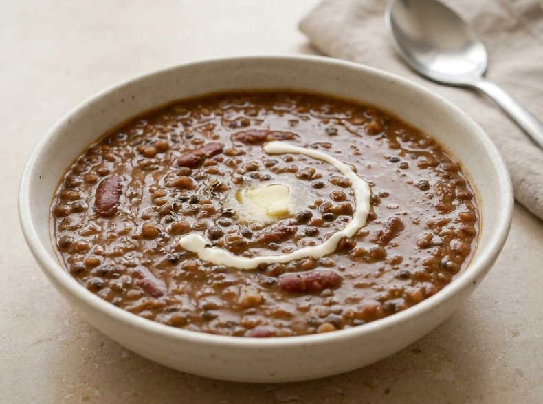 Dahl Makhani: urad negro y rajma cocinados despacio
